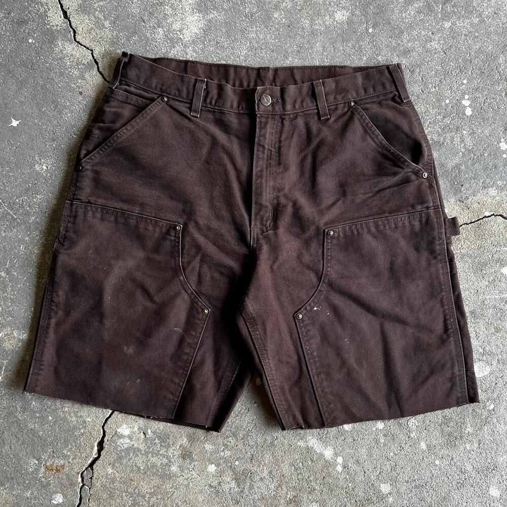 Carhartt brown double knee work wear carpenter shorts